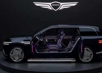Genesis chystá luxusní elektromobil GV90 s protisměrnými dveřmi